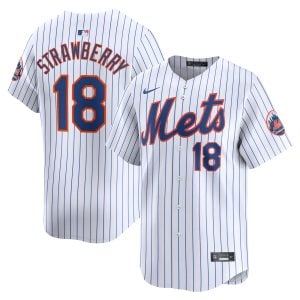 Darryl Strawberry New York Mets White Home Limited Jersey - All Stitched