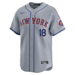 Alternative view of Darryl Strawberry New York Mets Grey Road Limited Jersey - All Stitched