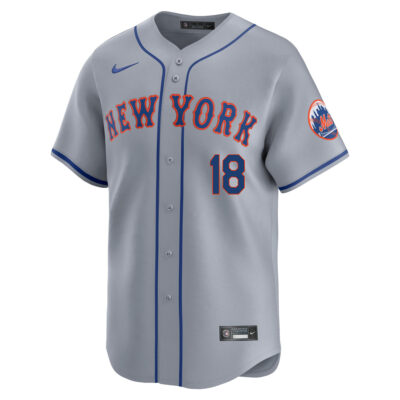 Alternative view of Darryl Strawberry New York Mets Grey Road Limited Jersey - All Stitched