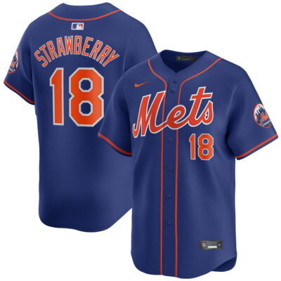 Darryl Strawberry New York Mets Royal Blue Alternate Limited Jersey - All Stitched