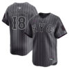 Darryl Strawberry New York Mets Dark Grey City Connect Limited Jersey - All Stitched