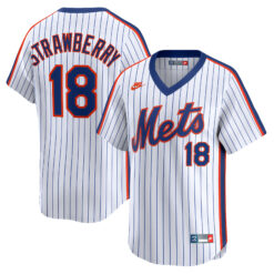 Darryl Strawberry New York Mets White Cooperstown Collection Limited Jersey - All Stitched