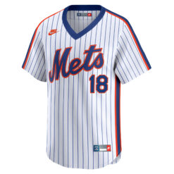 Alternative view of Darryl Strawberry New York Mets White Cooperstown Collection Limited Jersey - All Stitched