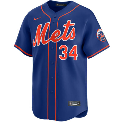 Alternative view of Kodai Senga New York Mets Royal Blue Alternate Limited Jersey - All Stitched