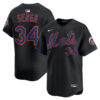 Kodai Senga New York Mets Black Alternate Limited Jersey - All Stitched