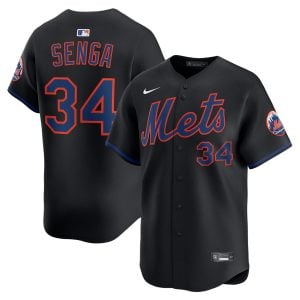 Kodai Senga New York Mets Black Alternate Limited Jersey - All Stitched