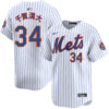 Kodai Senga Kanji New York Mets White Home Limited Jersey - All Stitched