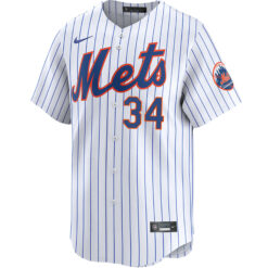 Alternative view of Kodai Senga Kanji New York Mets White Home Limited Jersey - All Stitched