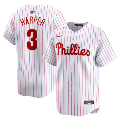 Bryce Harper Philadelphia Phillies White Home Limited Jersey - All Stitched