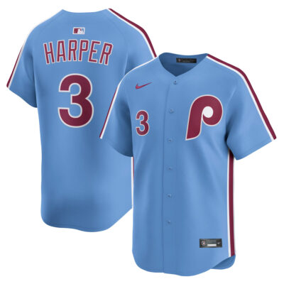 Bryce Harper Philadelphia Phillies Light Blue Alternate Limited Jersey - All Stitched