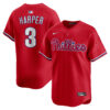 Bryce Harper Philadelphia Phillies Red Alternate Limited Jersey - All Stitched