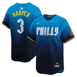 Bryce Harper Philadelphia Phillies Navy City Connect Limited Jersey - All Stitched