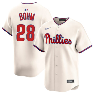 Alec Bohm Philadelphia Phillies Cream Alternate Limited Jersey - All Stitched