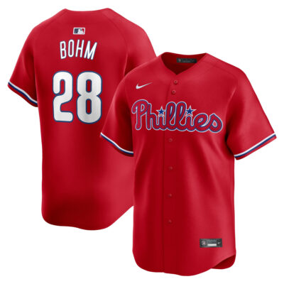 Alec Bohm Philadelphia Phillies Red Alternate Limited Jersey - All Stitched