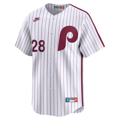 Alternative view of Alec Bohm Philadelphia Phillies White Cooperstown Limited Jersey - All Stitched