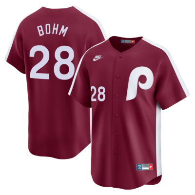Alec Bohm Philadelphia Phillies Red Cooperstown Limited Jersey - All Stitched