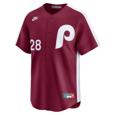 Alternative view of Alec Bohm Philadelphia Phillies Red Cooperstown Limited Jersey - All Stitched