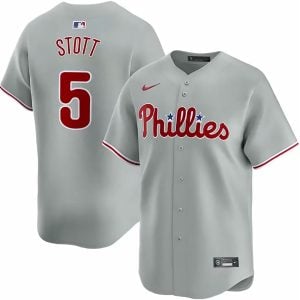 Bryson Stott Philadelphia Phillies Grey Road Limited Jersey - All Stitched