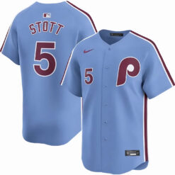 Bryson Stott Philadelphia Phillies Light Blue Alternate Limited Jersey - All Stitched