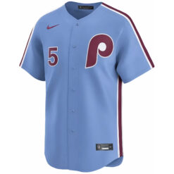 Alternative view of Bryson Stott Philadelphia Phillies Light Blue Alternate Limited Jersey - All Stitched