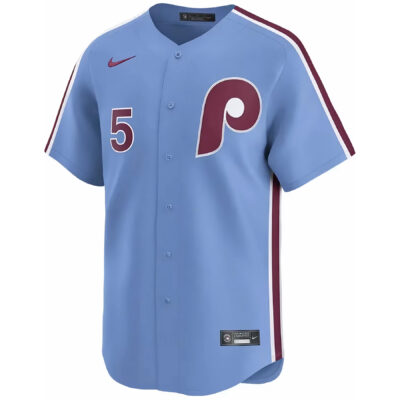 Alternative view of Bryson Stott Philadelphia Phillies Light Blue Alternate Limited Jersey - All Stitched