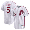 Bryson Stott Philadelphia Phillies White Cooperstown Limited Jersey - All Stitched