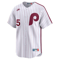 Alternative view of Bryson Stott Philadelphia Phillies White Cooperstown Limited Jersey - All Stitched