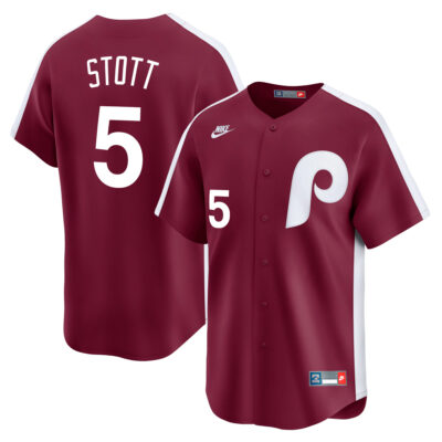 Bryson Stott Philadelphia Phillies Red Cooperstown Limited Jersey - All Stitched