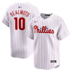 JT Realmuto Philadelphia Phillies White Home Limited Jersey - All Stitched