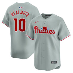 JT Realmuto Philadelphia Phillies Grey Road Limited Jersey - All Stitched
