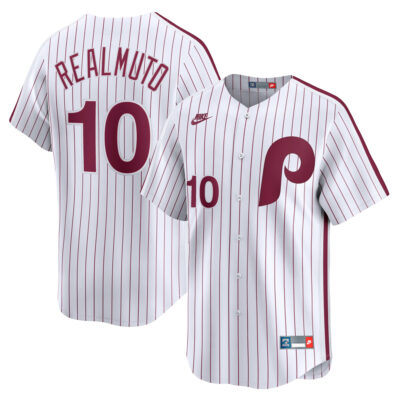 JT Realmuto Philadelphia Phillies White Cooperstown Limited Jersey - All Stitched