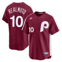 JT Realmuto Philadelphia Phillies Red Cooperstown Limited Jersey - All Stitched