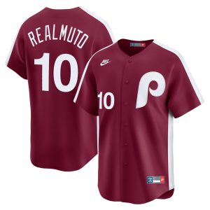 JT Realmuto Philadelphia Phillies Red Cooperstown Limited Jersey - All Stitched