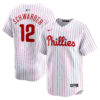 Kyle Schwarber Philadelphia Phillies White Home Limited Jersey - All Stitched