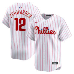 Kyle Schwarber Philadelphia Phillies White Home Limited Jersey - All Stitched