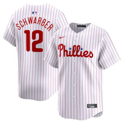 Kyle Schwarber Philadelphia Phillies White Home Limited Jersey - All Stitched