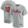 Kyle Schwarber Philadelphia Phillies Grey Road Limited Jersey - All Stitched