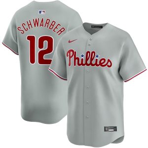 Kyle Schwarber Philadelphia Phillies Grey Road Limited Jersey - All Stitched