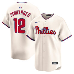 Kyle Schwarber Philadelphia Phillies Cream Alternate Limited Jersey - All Stitched