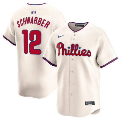 Kyle Schwarber Philadelphia Phillies Cream Alternate Limited Jersey - All Stitched