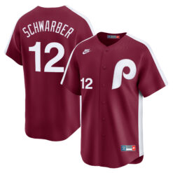 Kyle Schwarber Philadelphia Phillies Red Cooperstown Limited Jersey - All Stitched