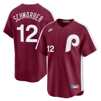 Kyle Schwarber Philadelphia Phillies Red Cooperstown Limited Jersey - All Stitched