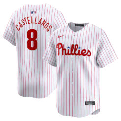 Nick Castellanos Philadelphia Phillies White Home Limited Jersey - All Stitched