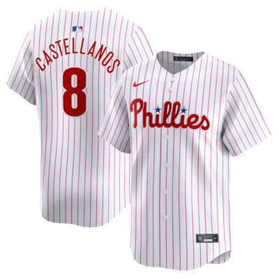 Nick Castellanos Philadelphia Phillies White Home Limited Jersey - All Stitched