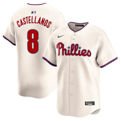 Nick Castellanos Philadelphia Phillies Cream Alternate Limited Jersey - All Stitched