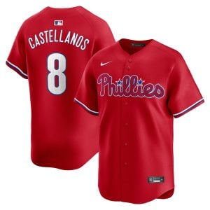 Nick Castellanos Philadelphia Phillies Red Alternate Limited Jersey - All Stitched