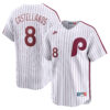 Nick Castellanos Philadelphia Phillies White Cooperstown Limited Jersey - All Stitched