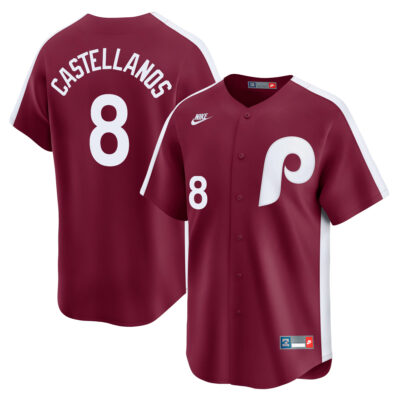 Nick Castellanos Philadelphia Phillies Red Cooperstown Limited Jersey - All Stitched