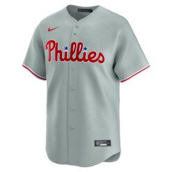 Alternative view of Trea Turner Philadelphia Phillies Grey Road Limited Jersey - All Stitched