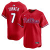 Trea Turner Philadelphia Phillies Red Alternate Limited Jersey - All Stitched
